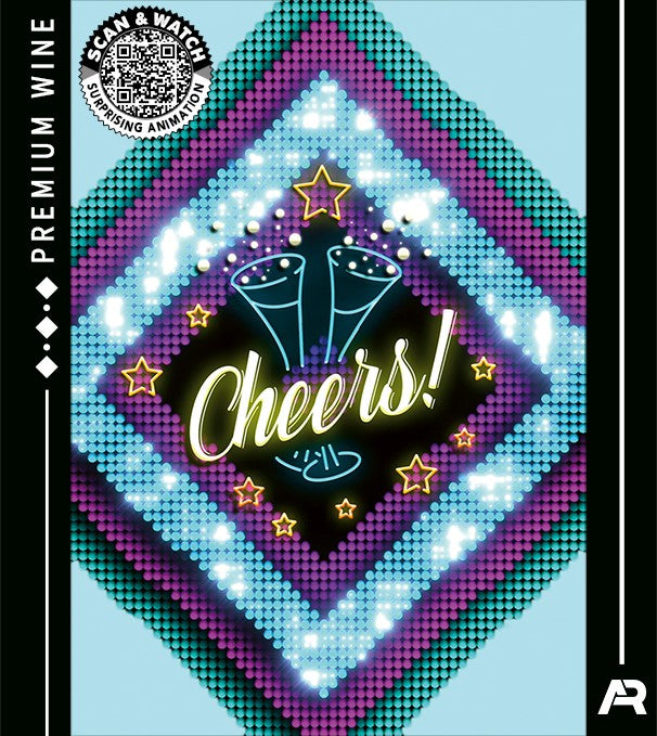 5 Weinetiketten CHEERS