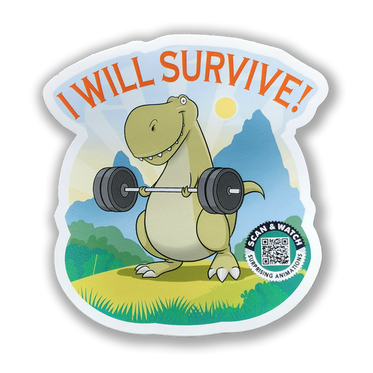 Dino Survive Sticker