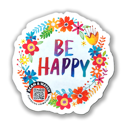 Be Happy Sticker