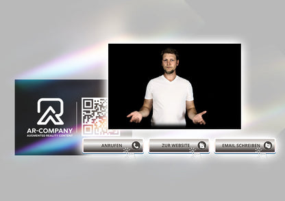 animierte Visitenkarte mit Video + Buttons